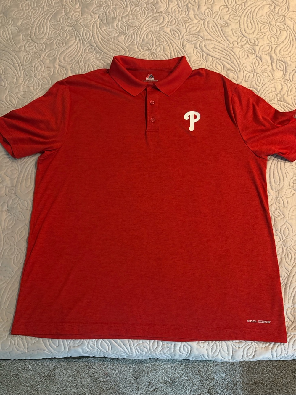 Philadelphia Phillies Polo Shirt By Majestic